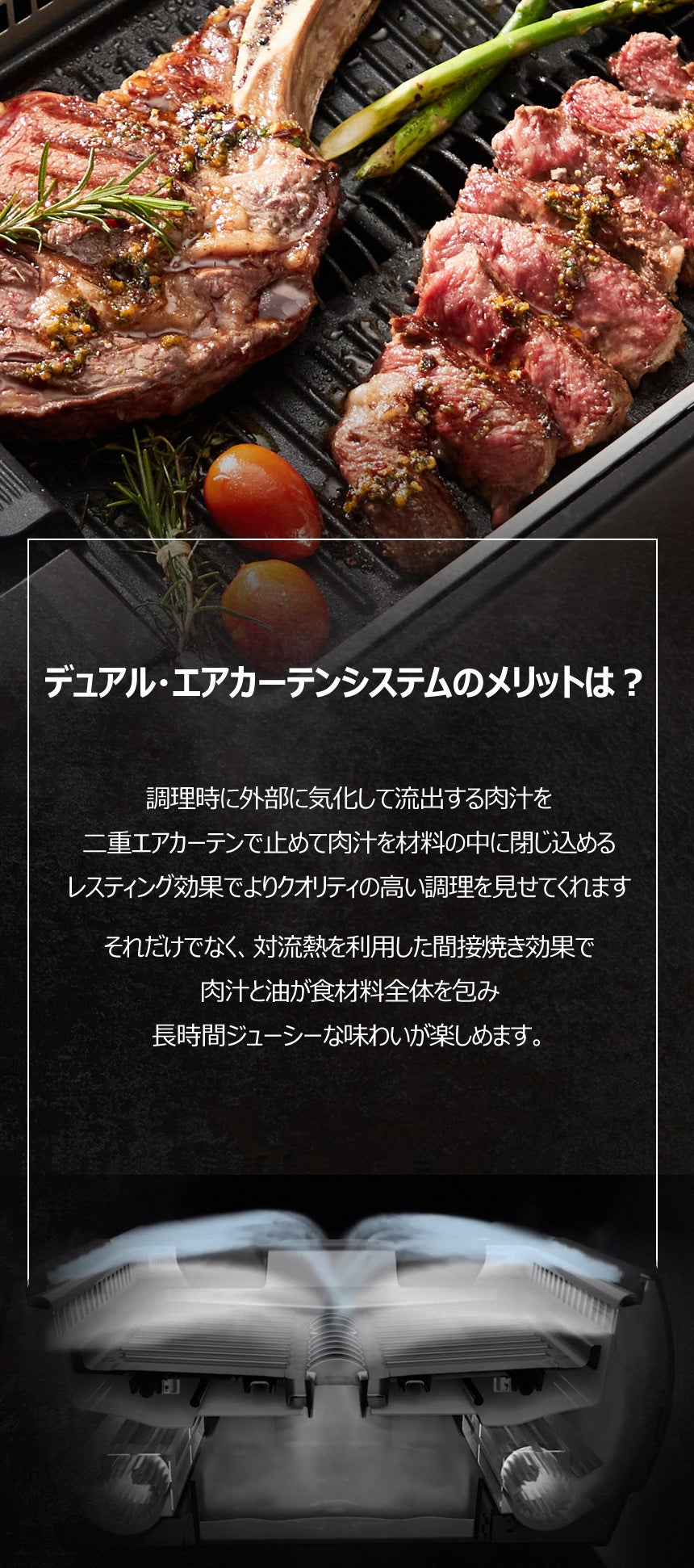 プロも認める高級焼肉店の本格無煙エーワン・デュアルグリルを皆様のご