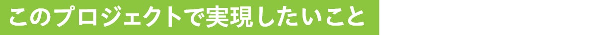 このプロジェクトで実現したいこと