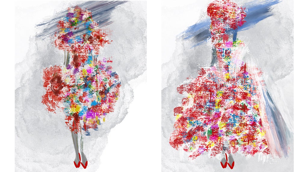 ラフォーレ原宿に展示される「1000輪のお花のドレス」をみんなで完成