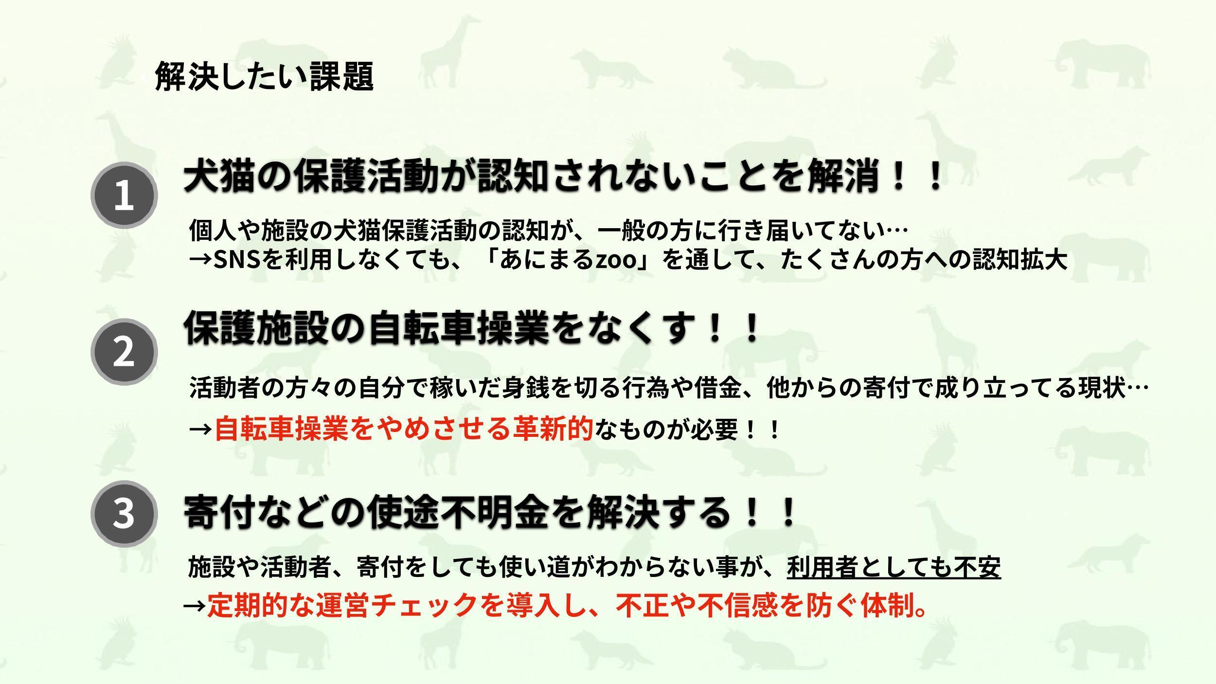 解決したい課題
