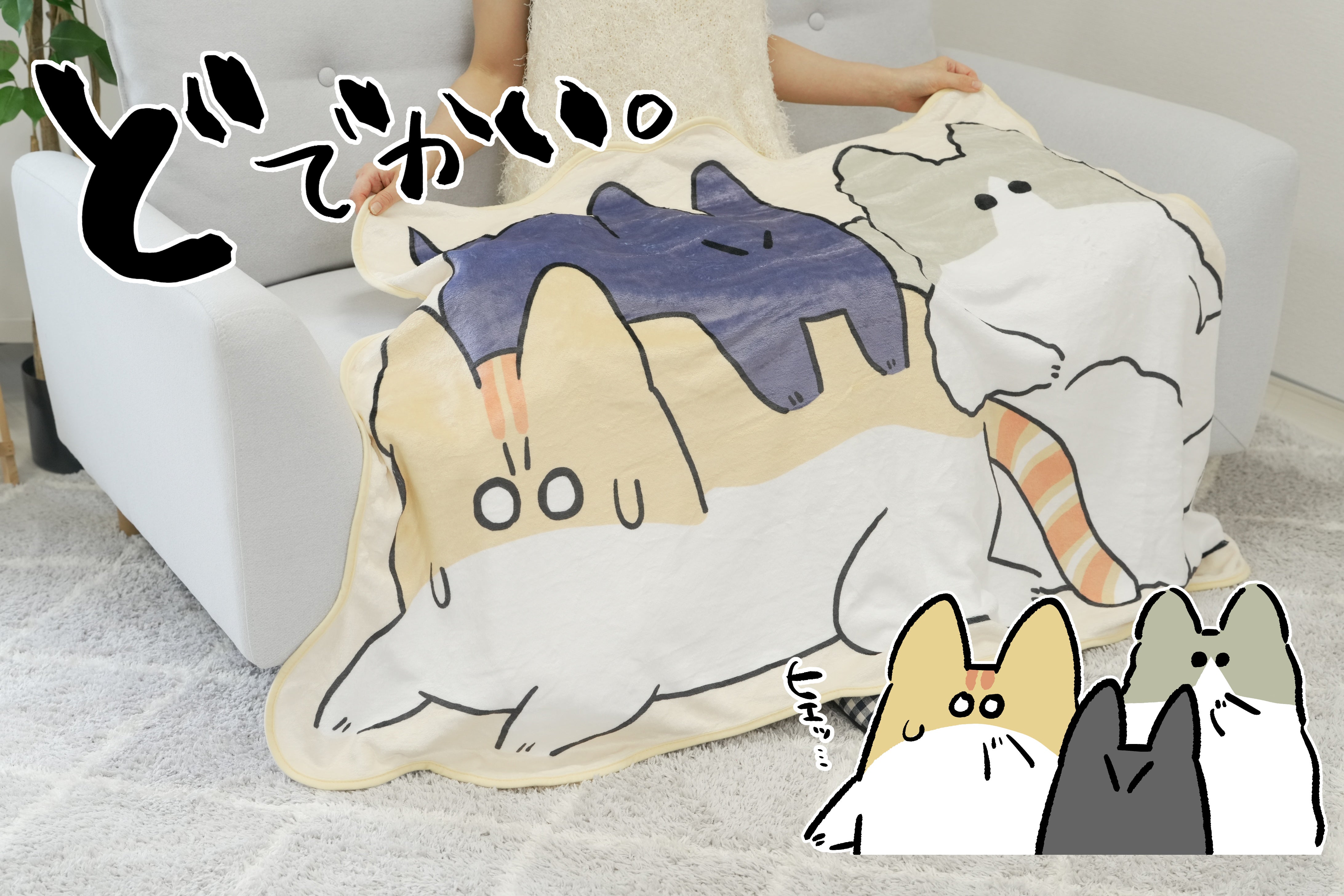 ついに仲間入り！スイちゃんぬいぐるみ化&ゆるねこブランケット化