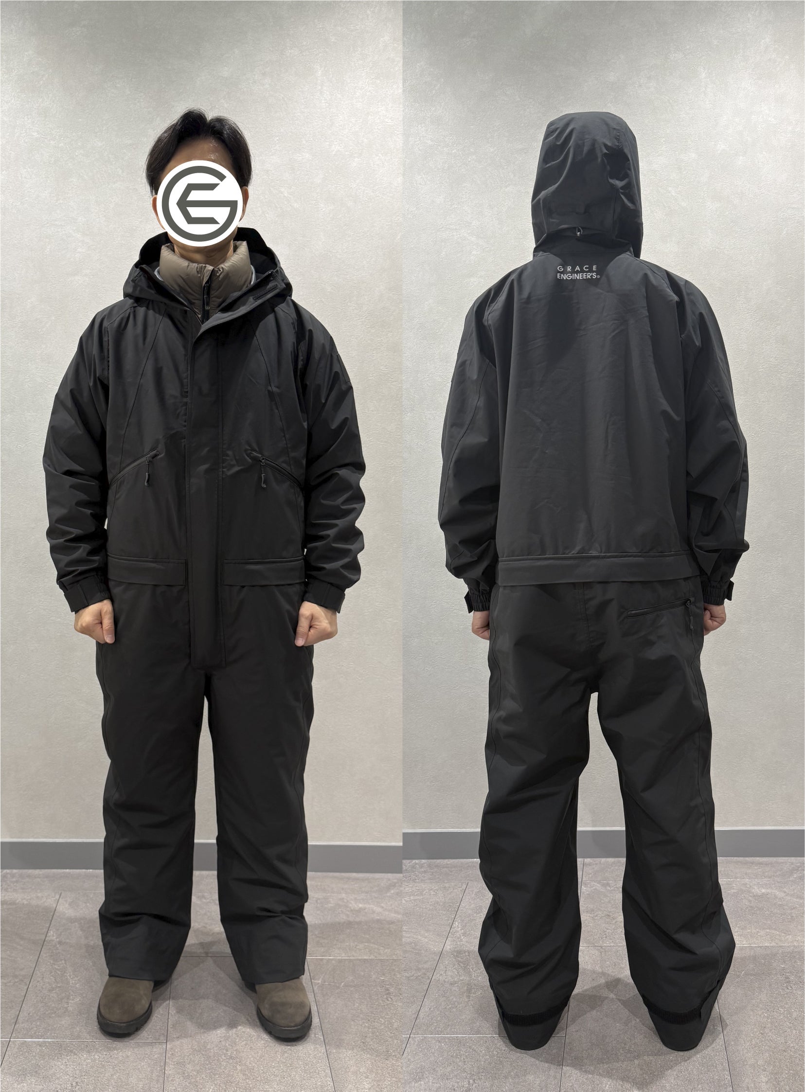 ズボンテント張ってる男 モンベル mont-bell レインダンサー パンツ