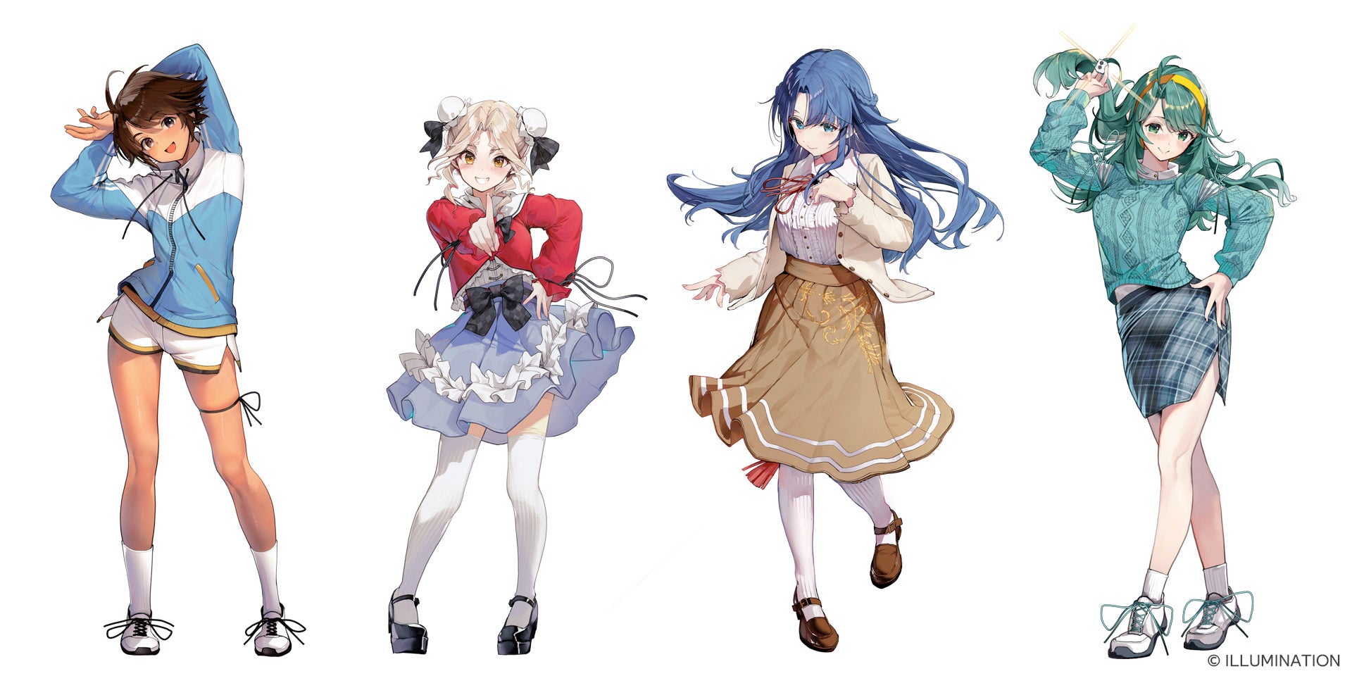スーパーリアル麻雀VR アクリルスタンド 4人セット 脱衣麻雀『スーパーリアル麻雀』をVRに！思い出のあの娘がモニターから