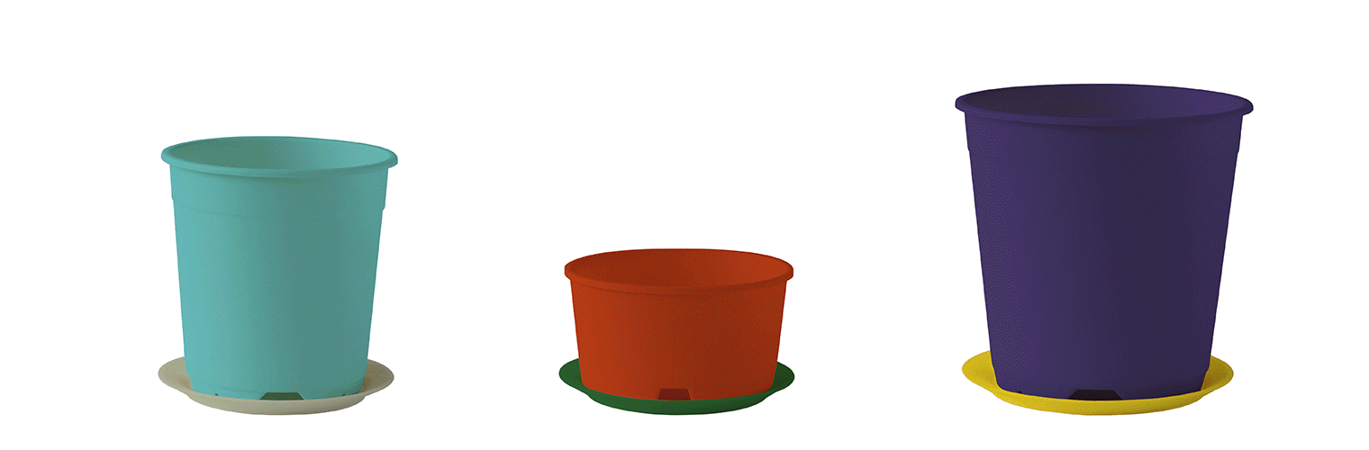 みなさんの「ほしい！」に応えて、19色から選べるオリジナルプラ鉢