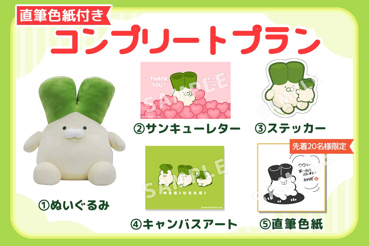 ネギうさぎ」BIGぬいぐるみ化プロジェクト - CAMPFIRE (キャンプ