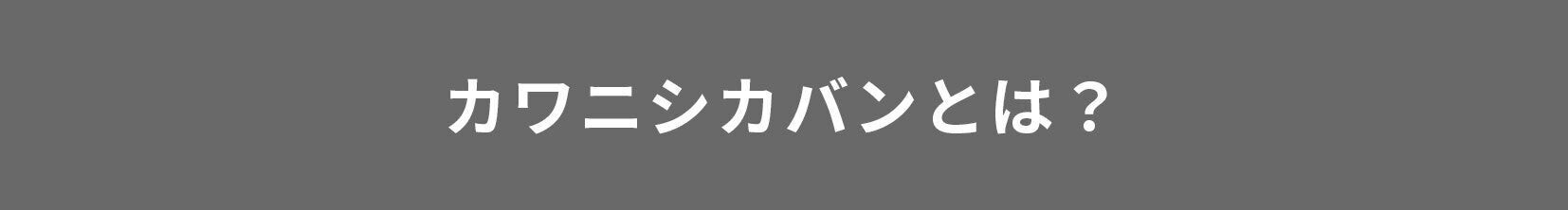 カワニシカバンとは？
