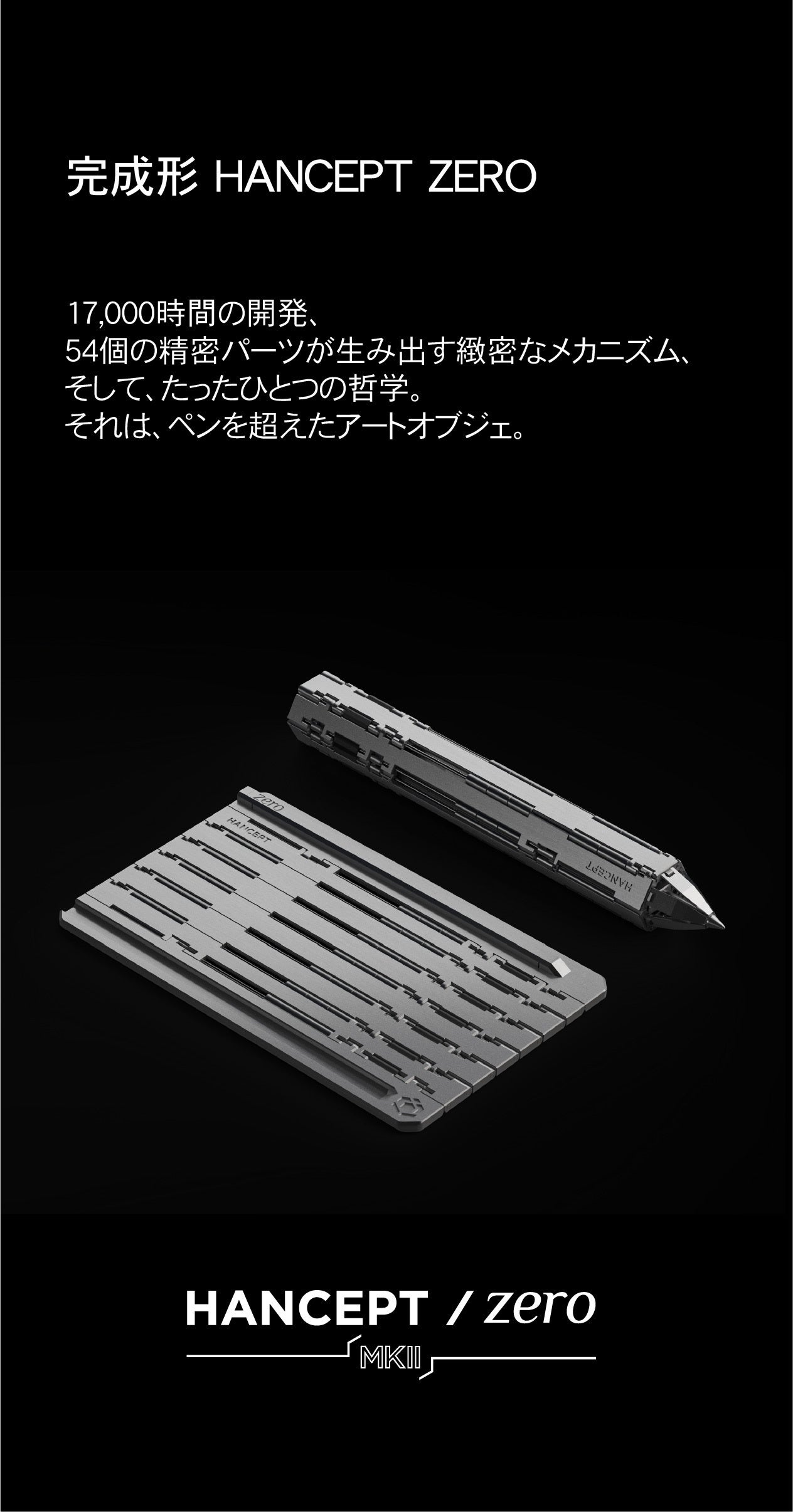 カードサイズの精密フォルダブルペン HANCEPT ZERO MKⅡ - CAMPFIRE