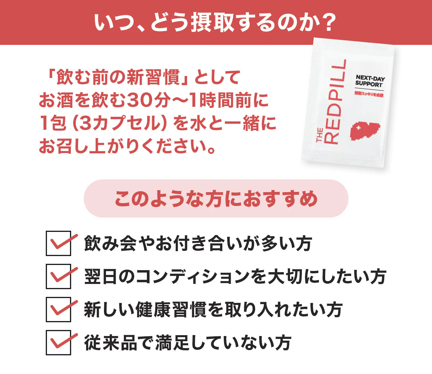 いつ、どう摂取するのか?