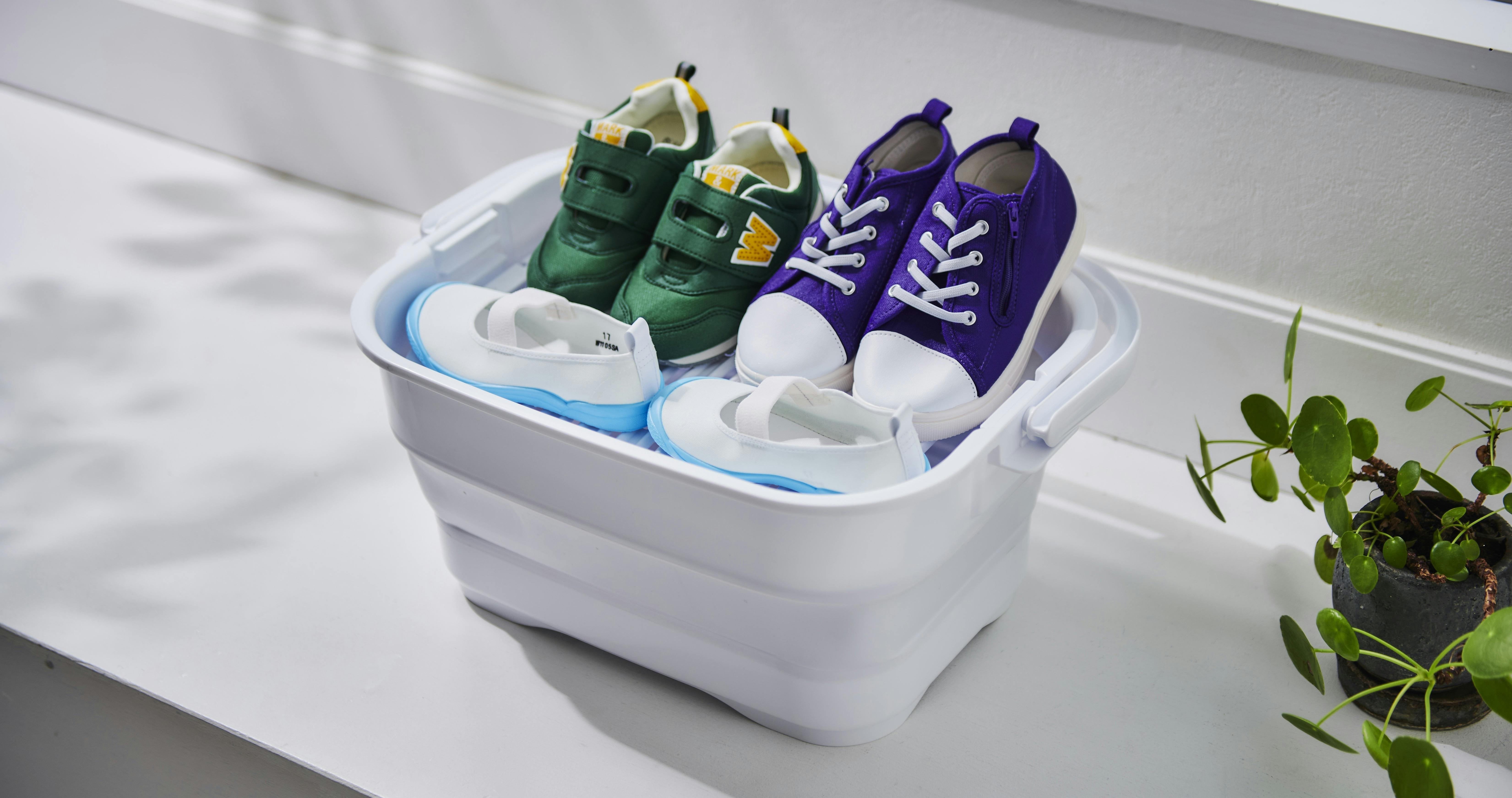 つけ置き洗いの悩みを解決！『折りたためるつけ置き洗いバケツ NEO』が