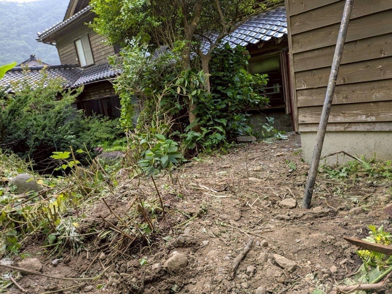 水害後自宅に帰ったきたときの被害写真