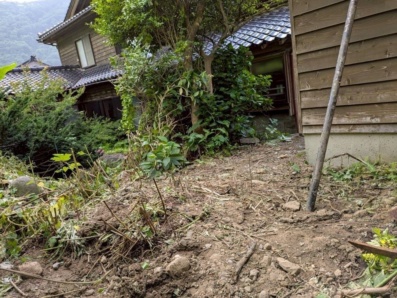 水害後自宅に帰ったきたときの被害写真