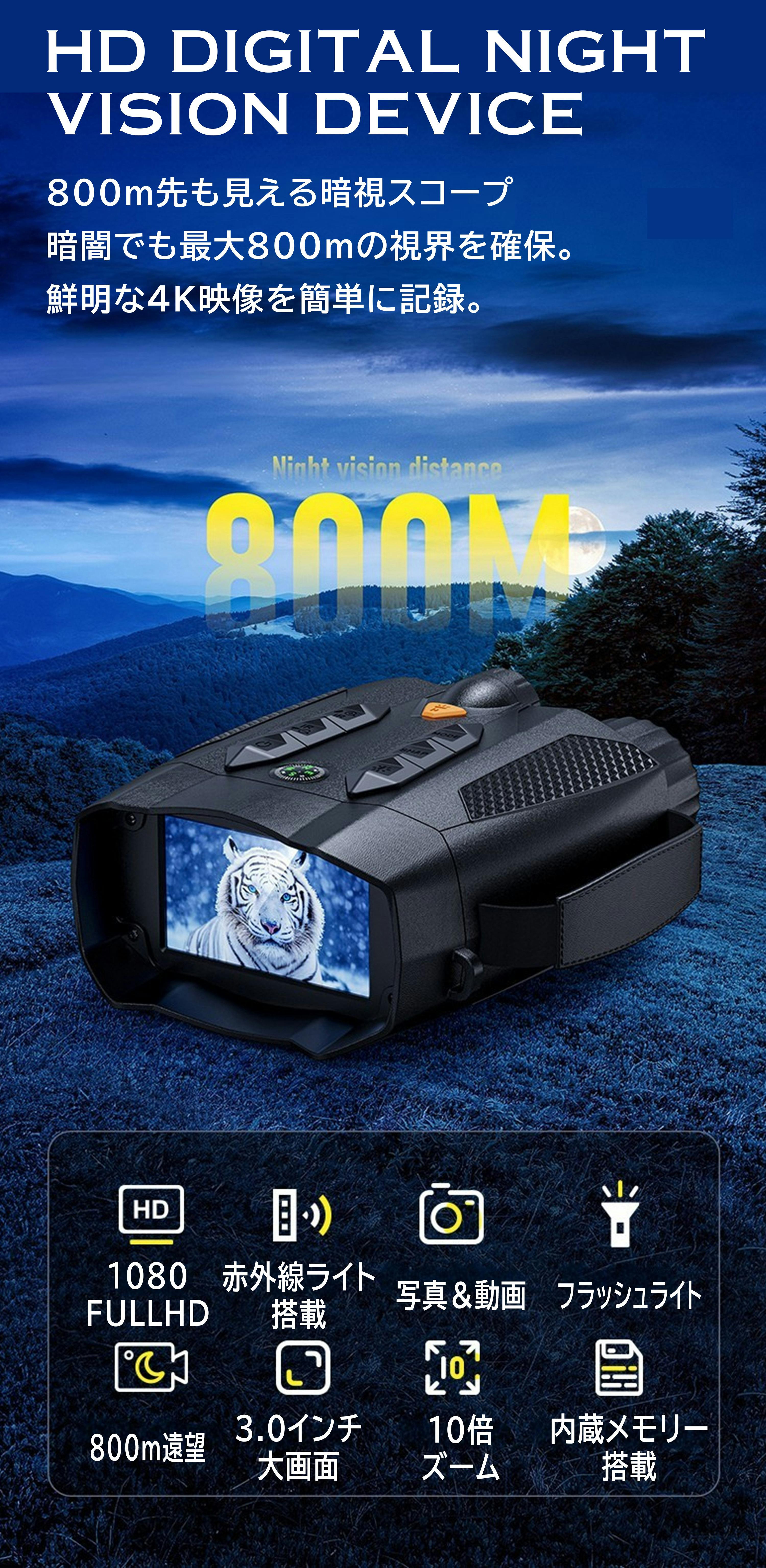 昼夜問わず、高解像度で観察・撮影・録記可能。遠距離も鮮明