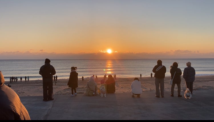 請戸浜の初日の出