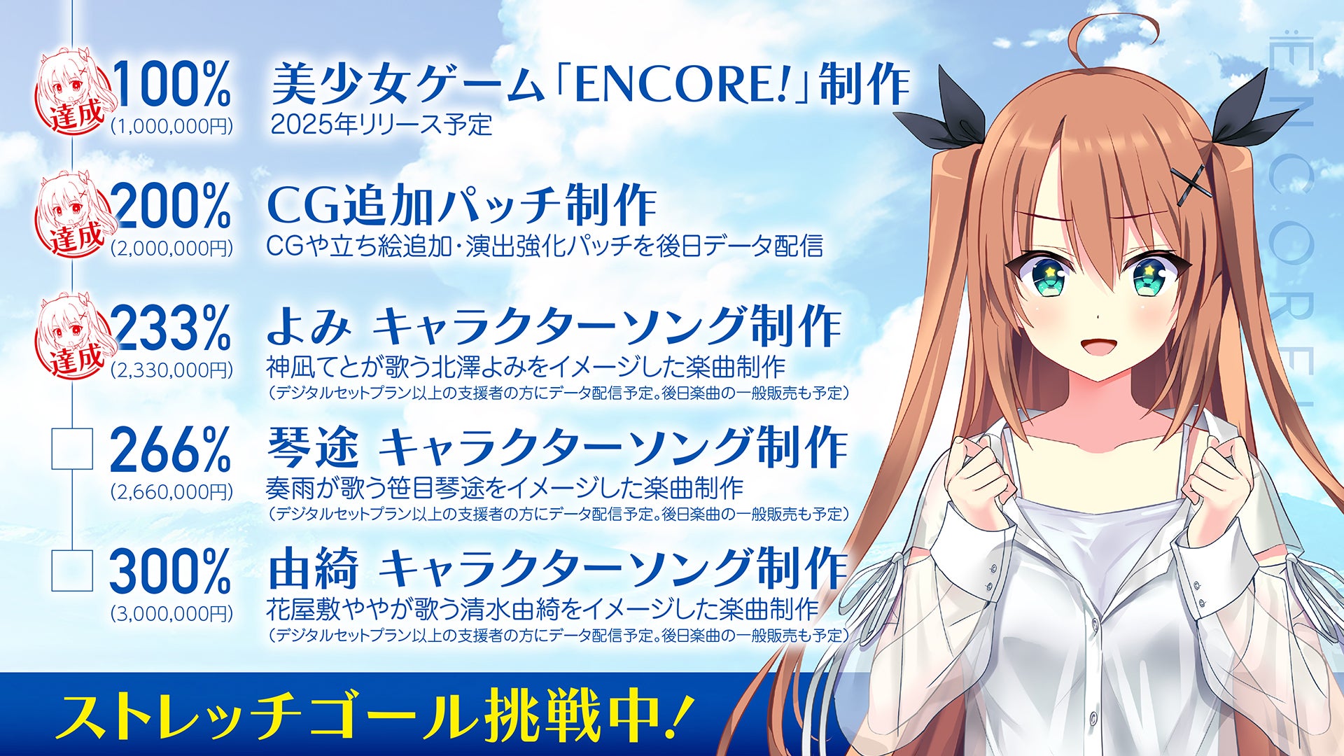 新作美少女ゲーム『ENCORE!』制作プロジェクト！ - CAMPFIRE (キャンプ