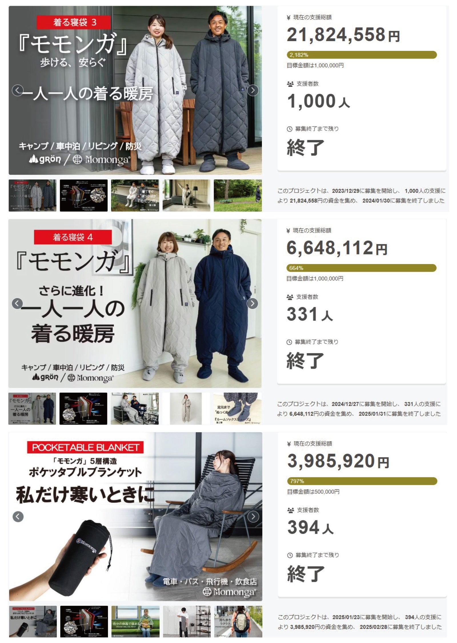 モモンガ発「究極のブランケット」に新機能！1年中、あなただけの