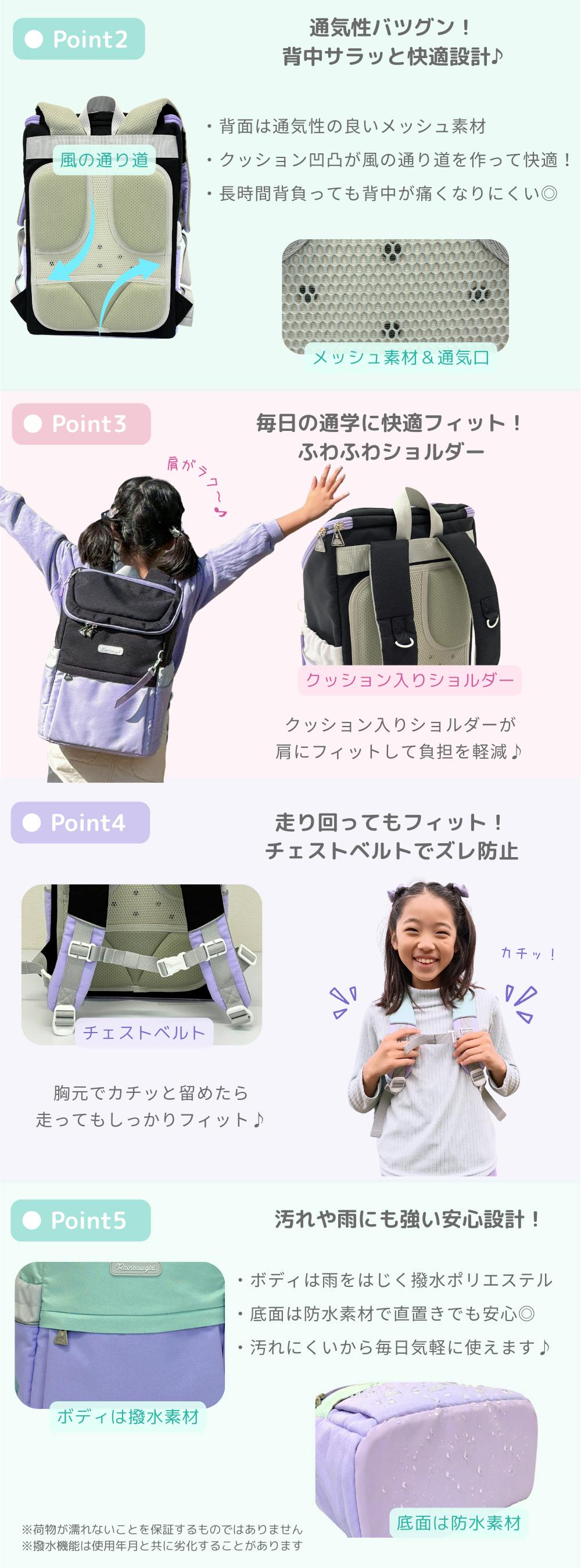 レインボーガール なないろキッズリュック(ボックスタイプ) 8