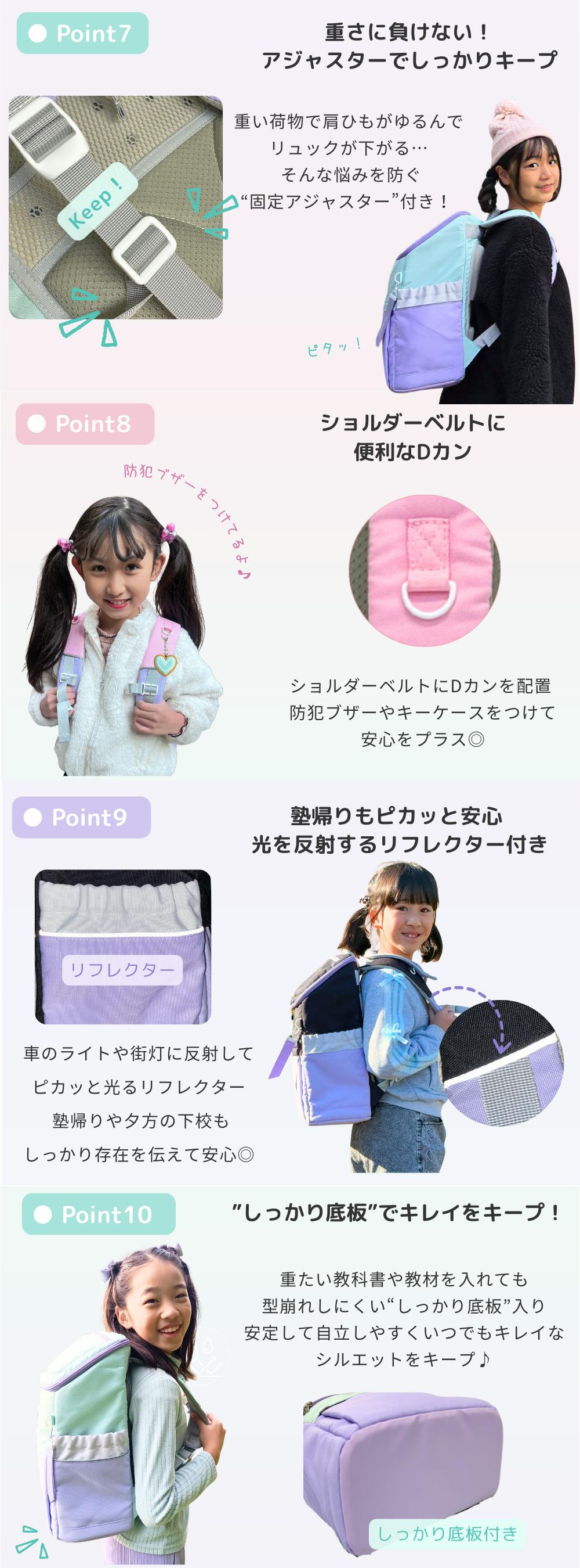 レインボーガール なないろキッズリュック(ボックスタイプ) 10