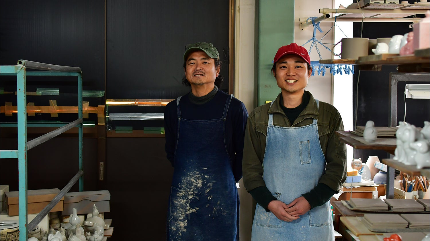 木田製陶　左：木田 立 氏 