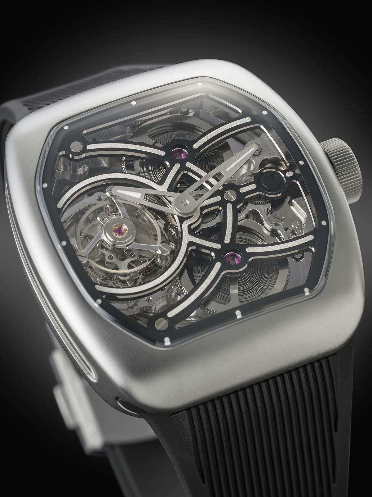 新作 ZEROO T9-02 UFO 機械式腕時計自動巻スケルトントゥールビヨン