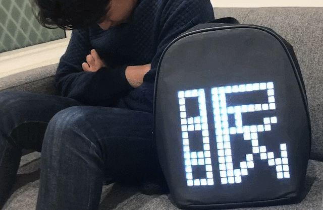 リュックが光る!?アプリでデザイン自由自在!収納力抜群の多機能