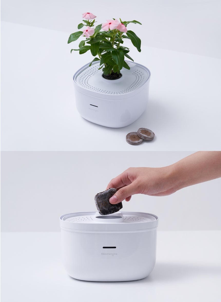 Bloom Engine スマートプランター本体 水・風・光を全自動管理で植物を枯らすことはない！スマートプランター