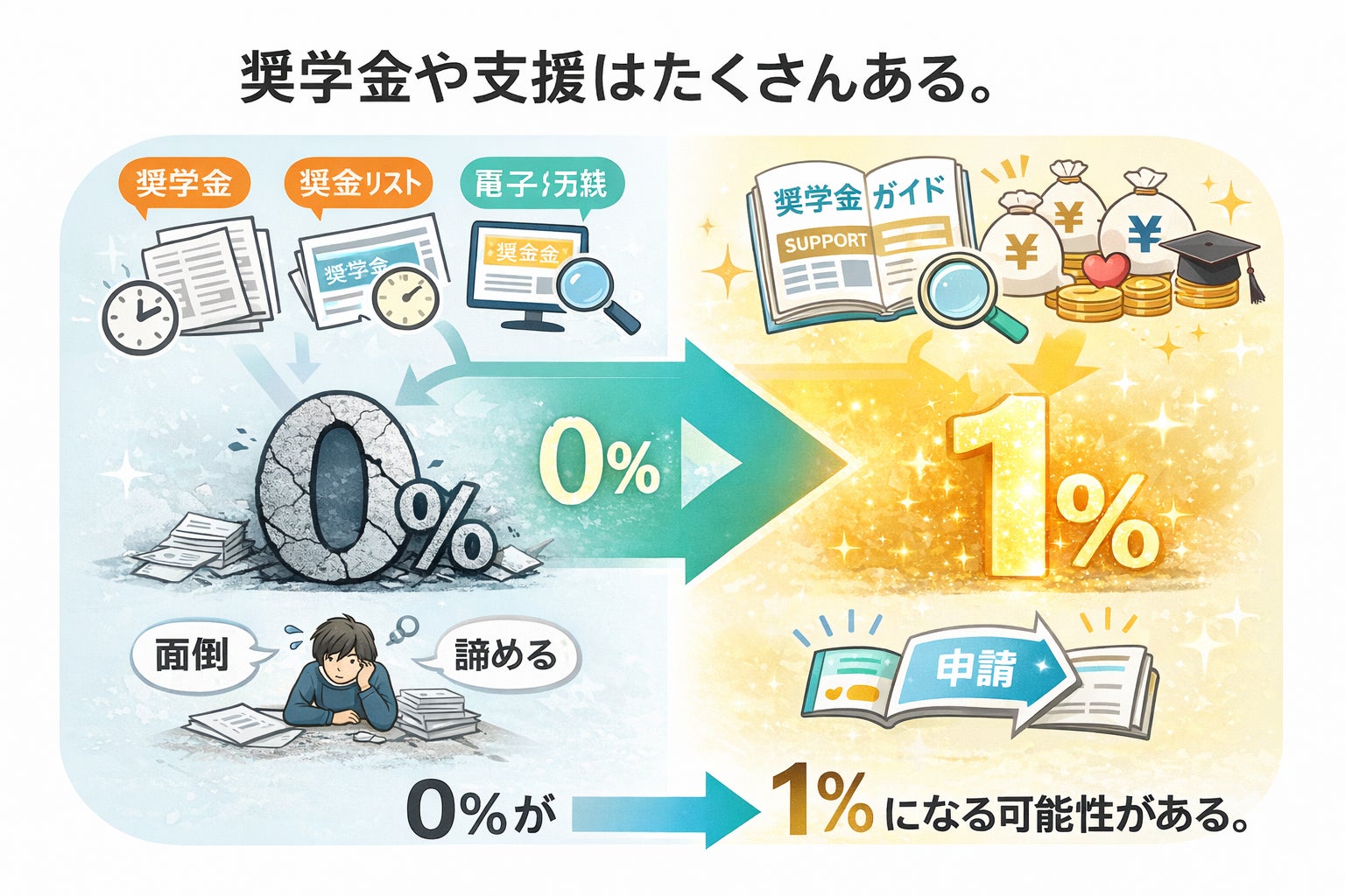 わずか1％でも、ゼロではない。