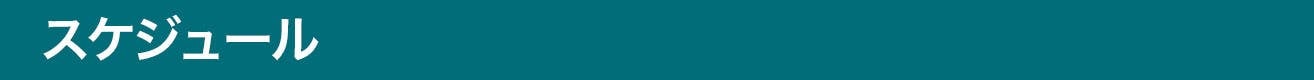 スケジュール