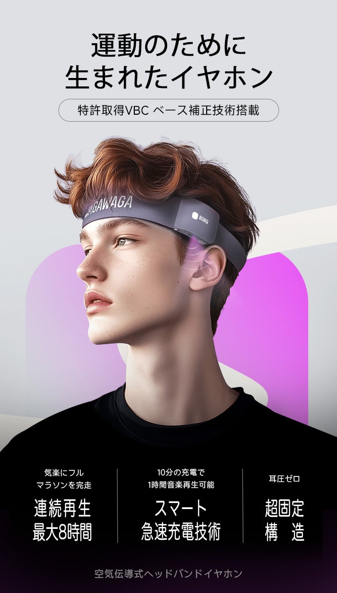 WAGAWAGA スポーツ用Bluetoothイヤホン 黒 完売品 【公式通販】