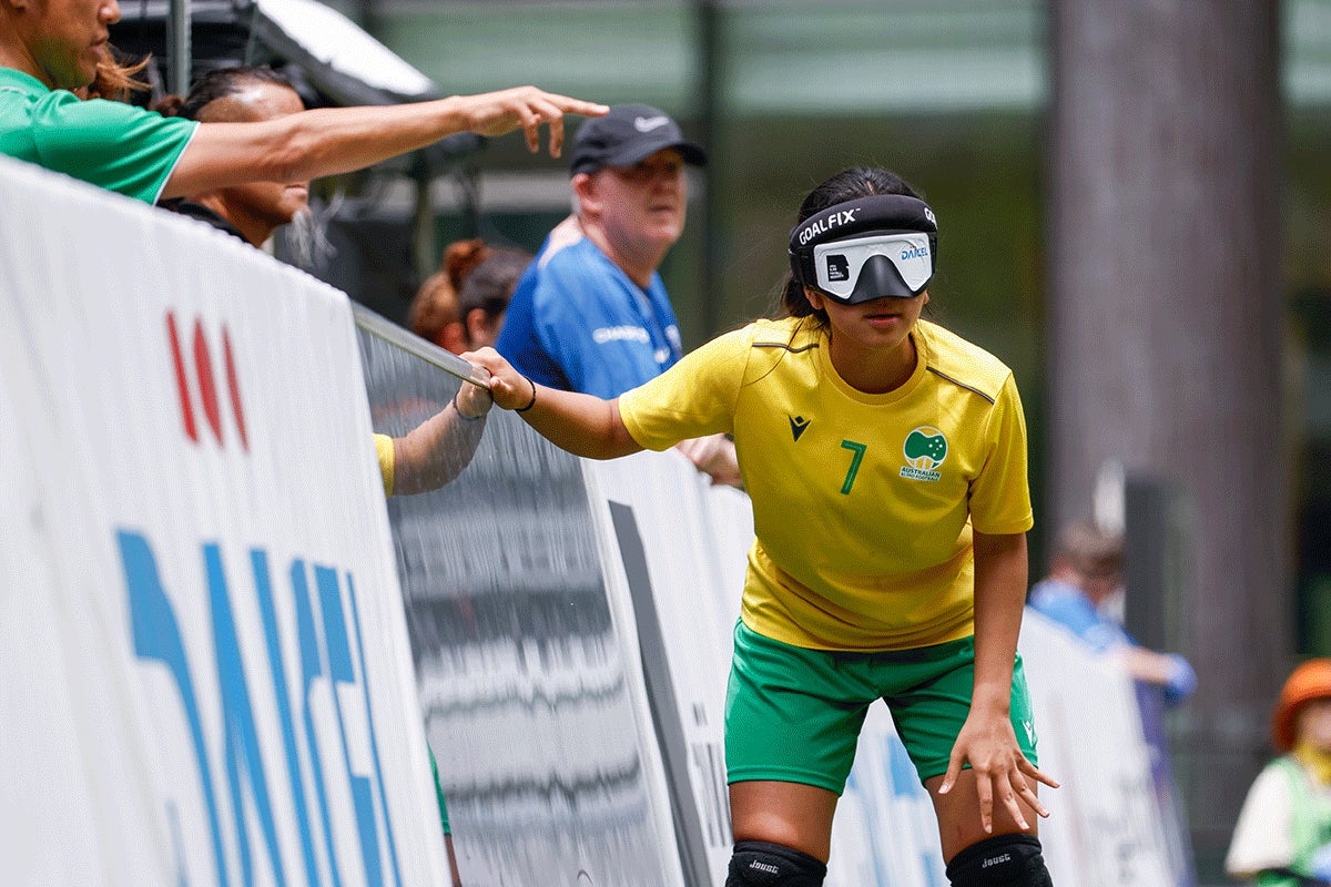 試合中：女子選手
