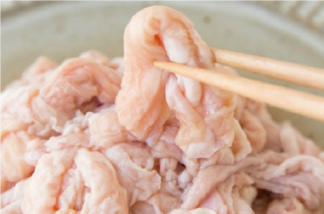 白くて美しい！焼く前の大畠のホルモン