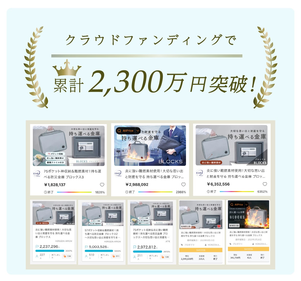 持ち運べる防災金庫から