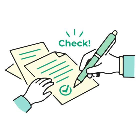 書類作成サポートのイメージ