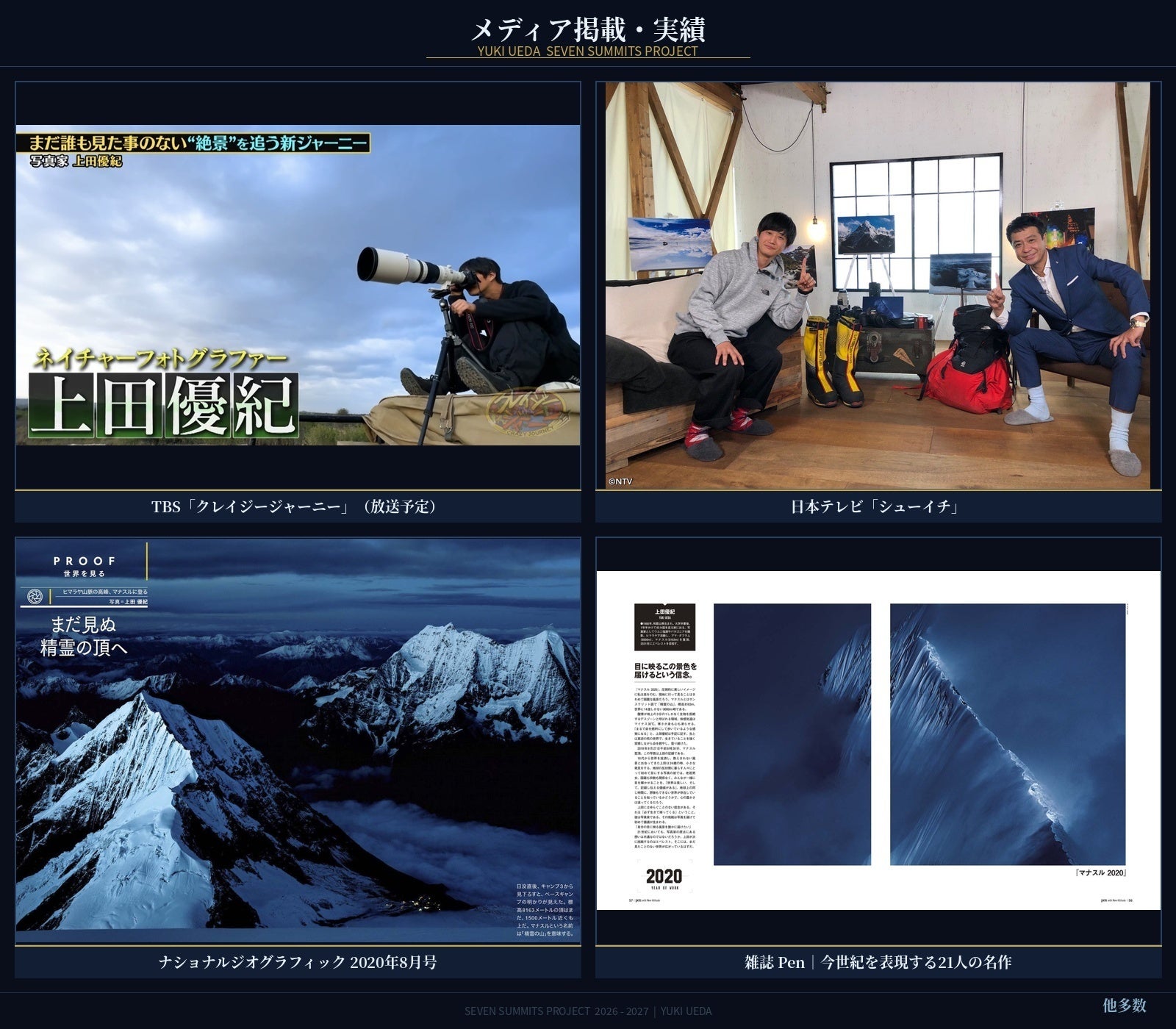 写真家・上田優紀 七大陸最高峰制覇への最終章 南極・北米・南米の三座