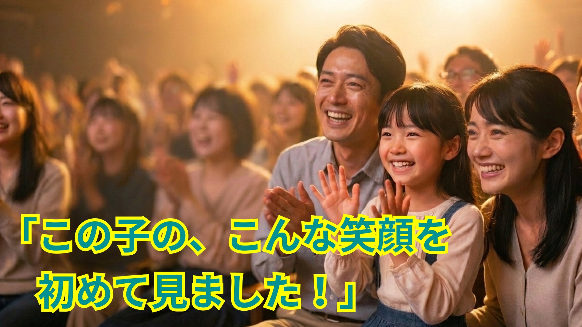 「この子の、こんな笑顔を初めて見ました」