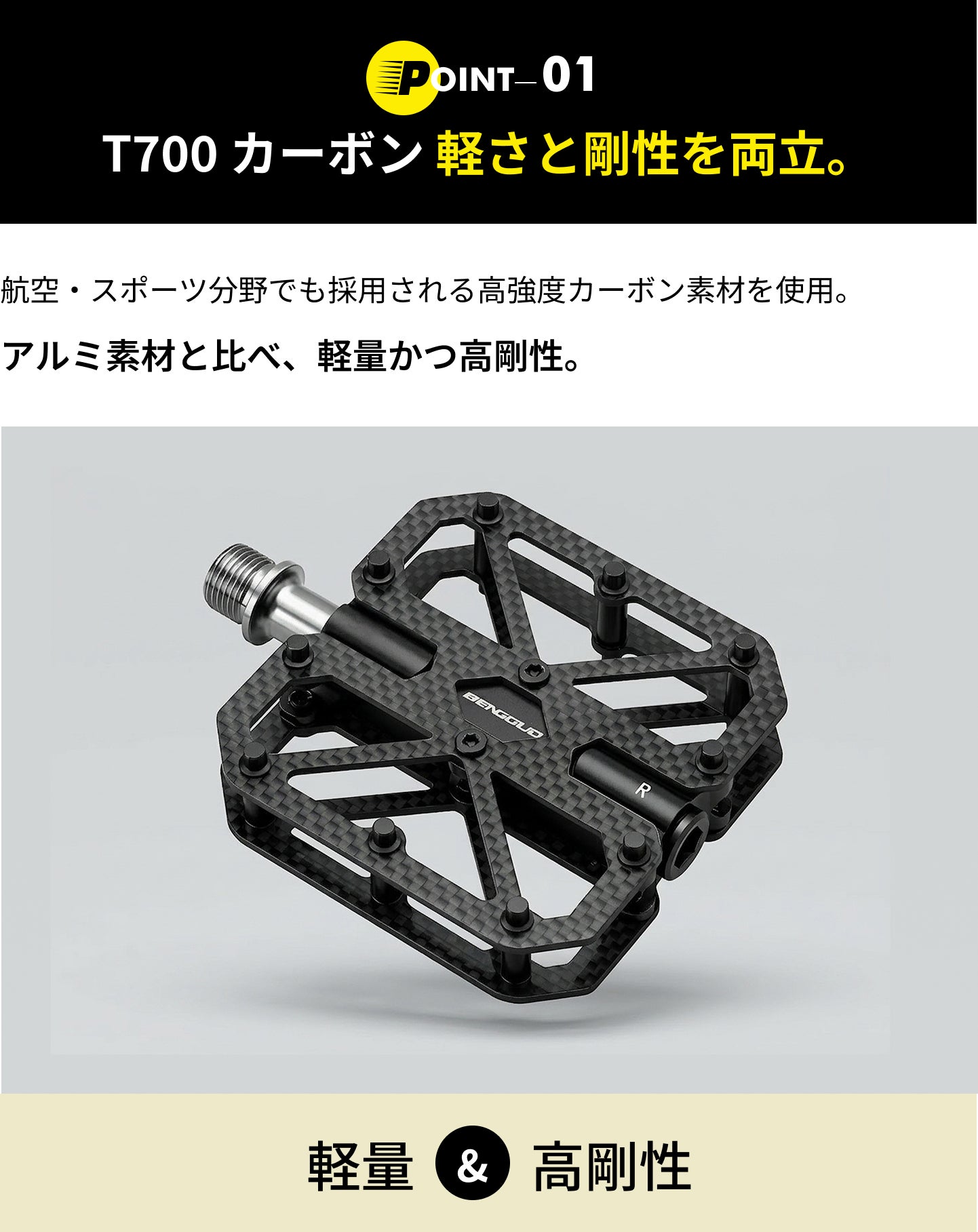 軽剛チタン215gペダル:高性能ペダリングの新次元 - CAMPFIRE 軽剛チタン215gペダル:高性能ペダリングの新次元 - CAMPFIRE