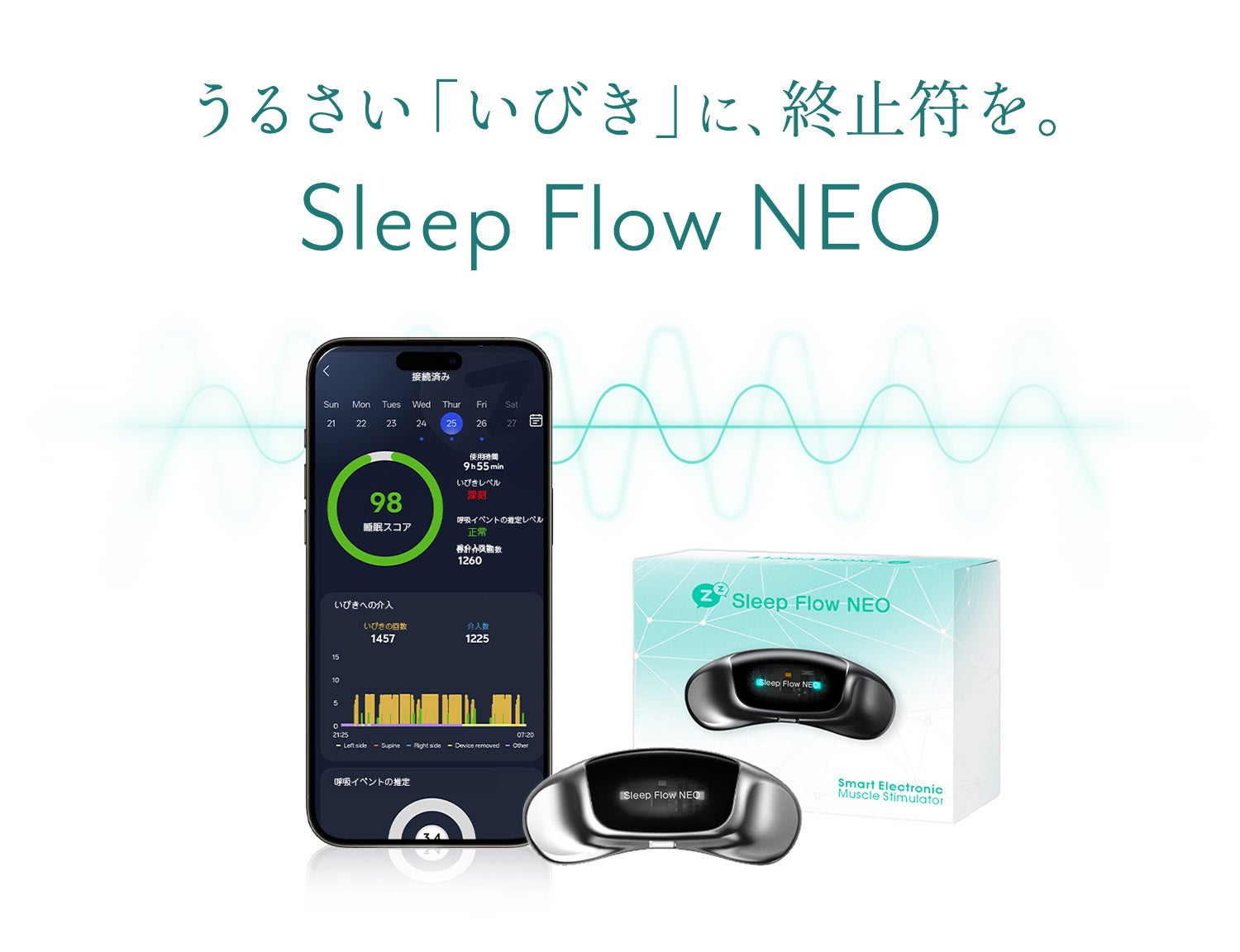 うるさい「いびき」に終止符を！特許取得の次世代AI技術でいびきを