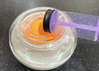 シリンジのゴムに食用油を塗る方法の知恵