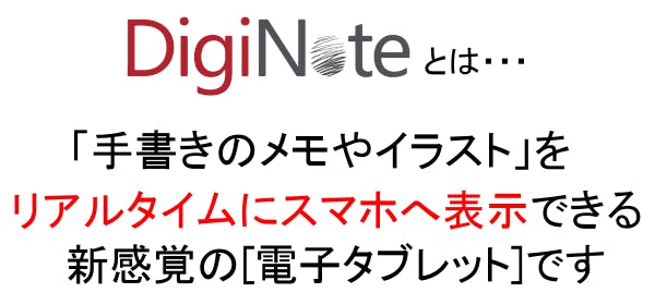 手書イラストがスマホと連動 本体保存も出来る電子タブレット Diginote Campfire キャンプファイヤー