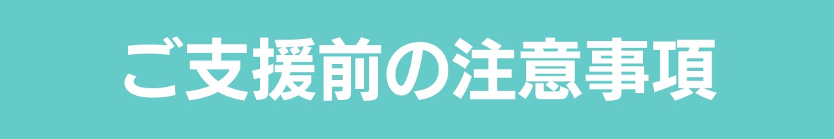ご支援前の注意事項