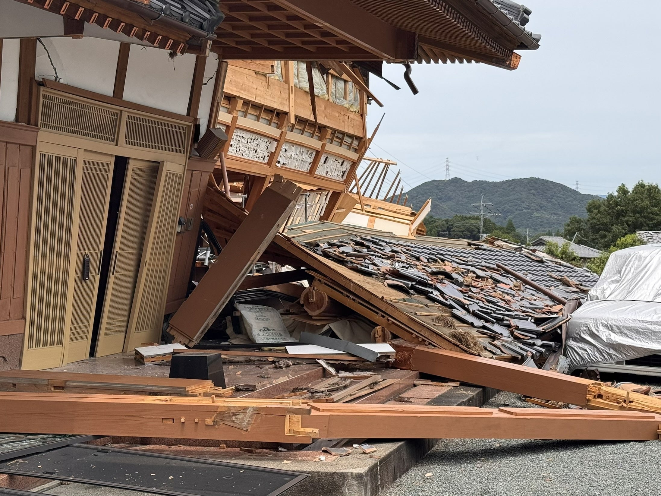 被災した家屋(オーナーによる撮影)