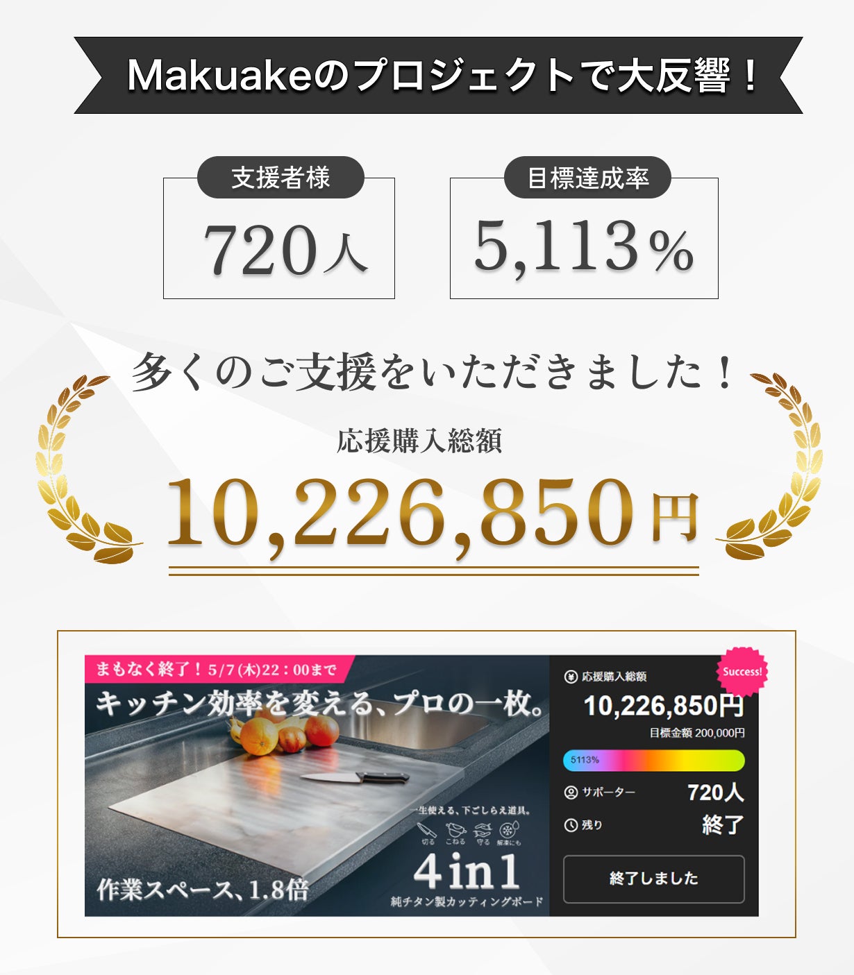 燕三条】切る・こねる・守る。解凍にも使える4in1純チタンまな板