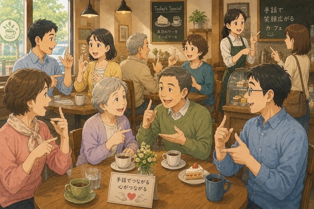 ろう者が安心して働けて、ほっとできる場所のイメージ