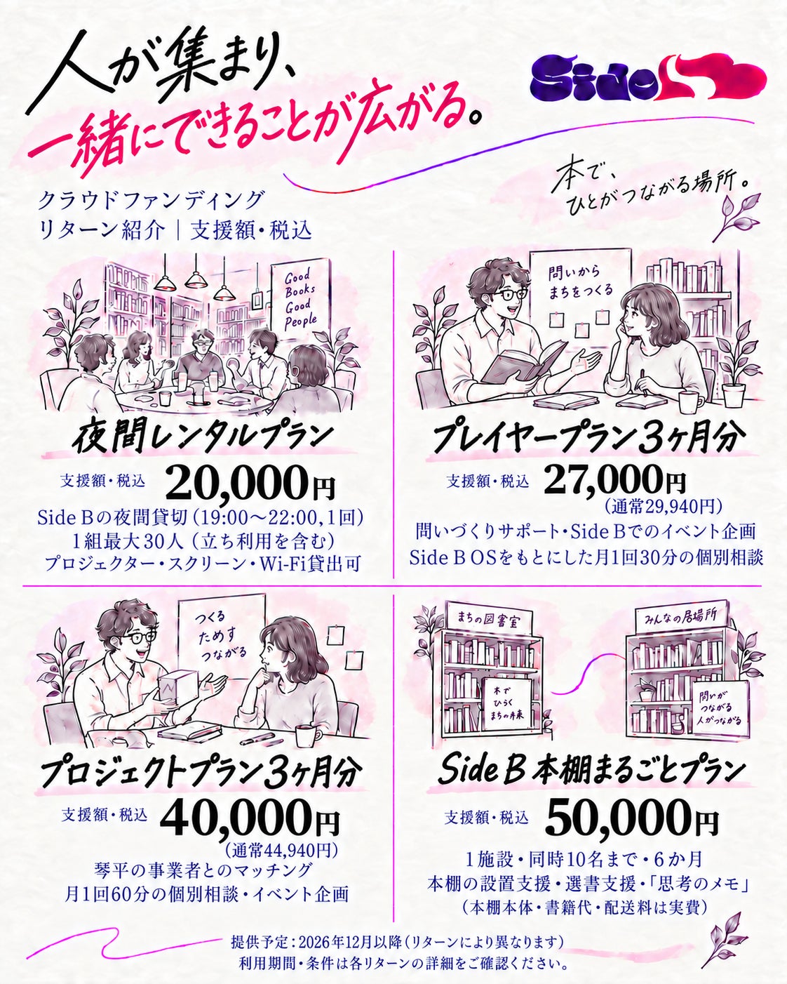 人が集まり、一緒にできることが広がる。|リターン紹介