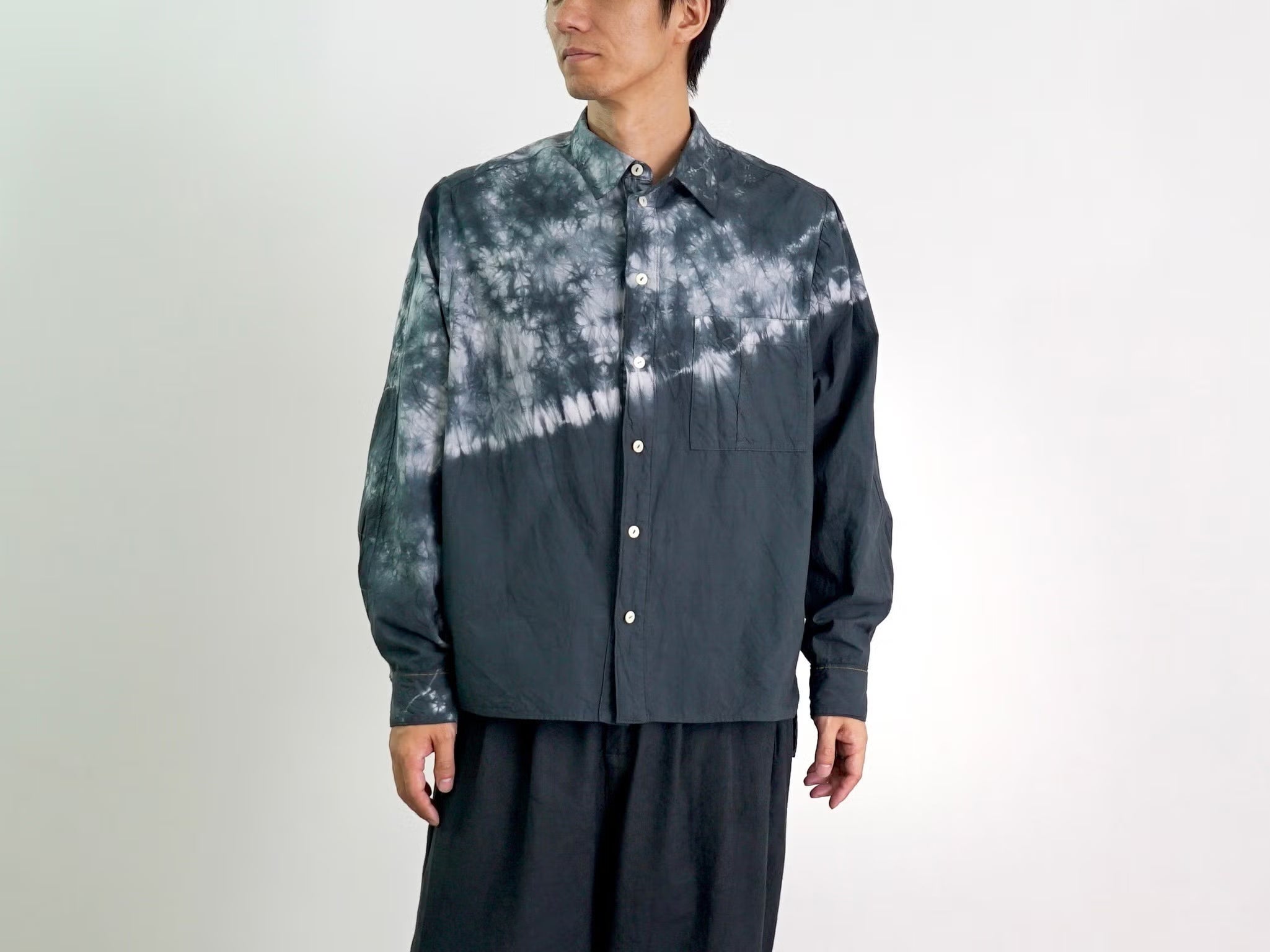 三河帯芯 まだらベーシックシャツ