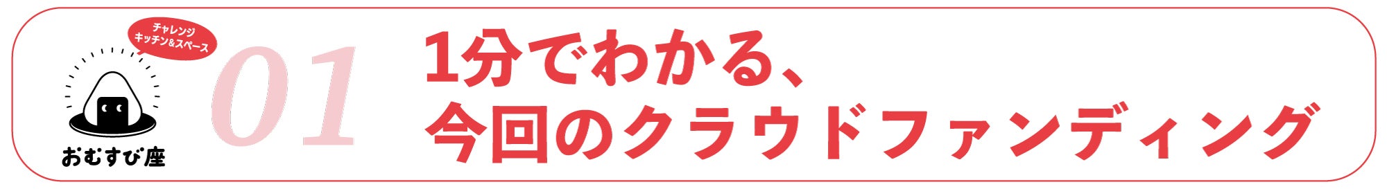 1分でわかる今回のクラウドファンディング
