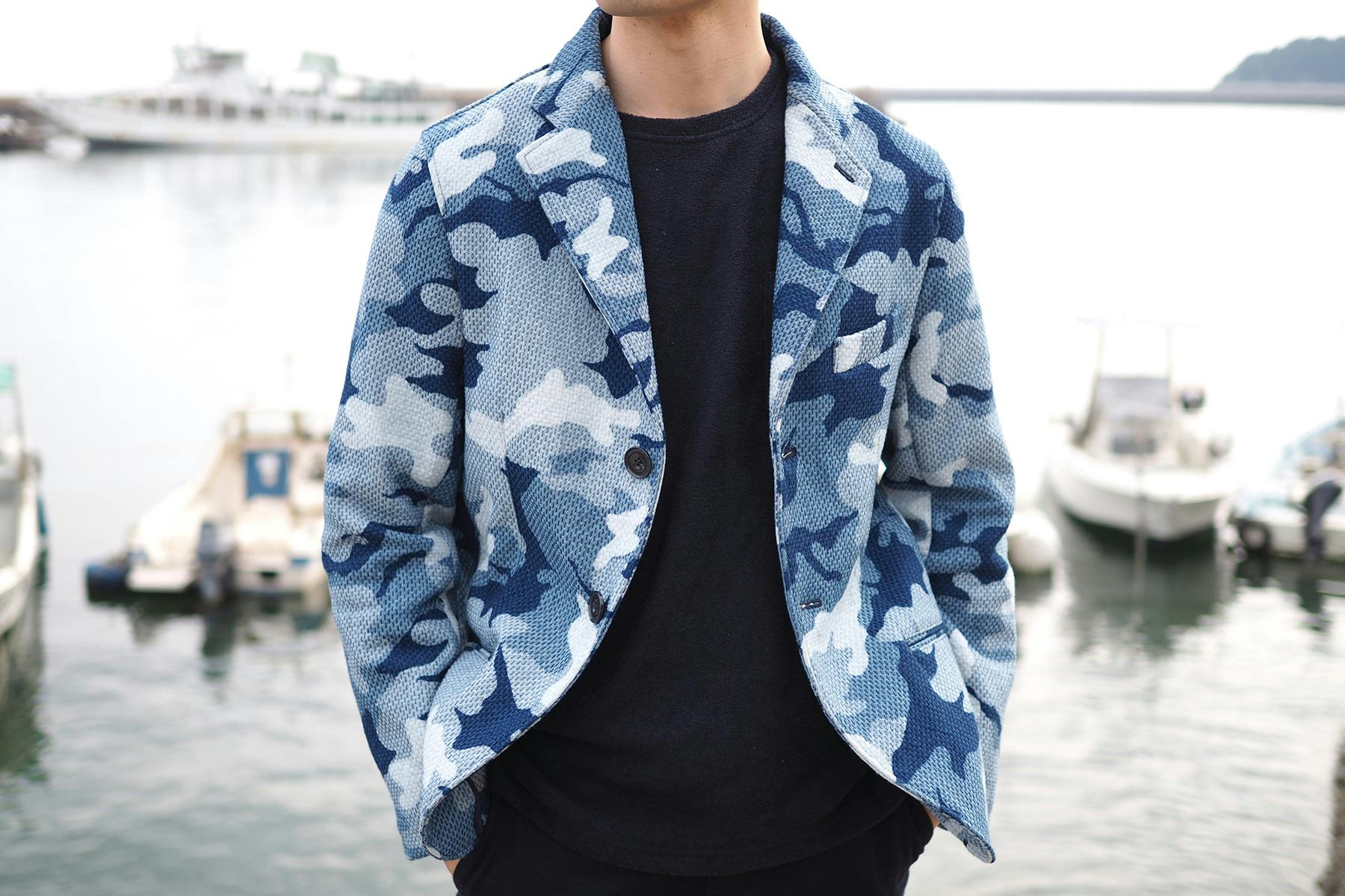 刺し子」×「藍染め」日本の伝統をまとった『藍染めジャケット 