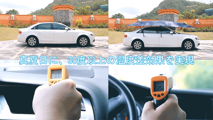 愛車を全面的に守る ワンタッチの自動開閉式カーテント Car Umbrella Campfire キャンプファイヤー 愛車を全面的に守る ワンタッチの自動開閉式カーテント Car Umbrella Campfire キャンプファイヤー