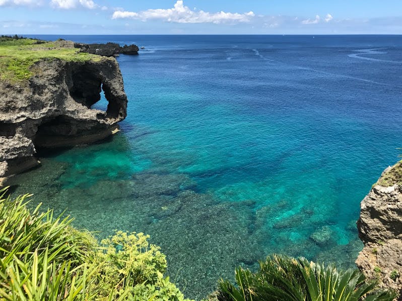 沖縄の絶景！残波岬の象の鼻！