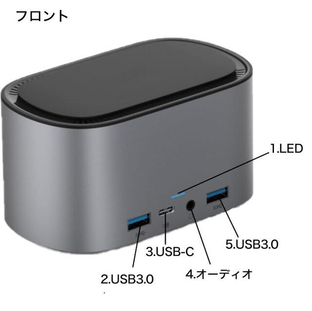 SSDを交換可能】13ポートマルチディスプレイUSB-Cドッキング