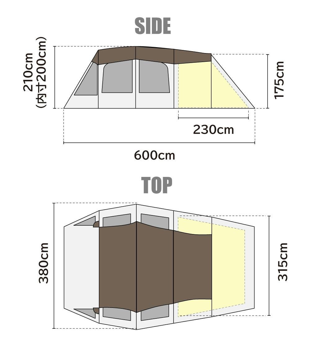 あらゆる快適機能を全て搭載した新型2ルームトンネルテントが登場 Campfire キャンプファイヤー あらゆる快適機能を全て搭載した新型2ルームトンネルテントが登場 Campfire キャンプファイヤー